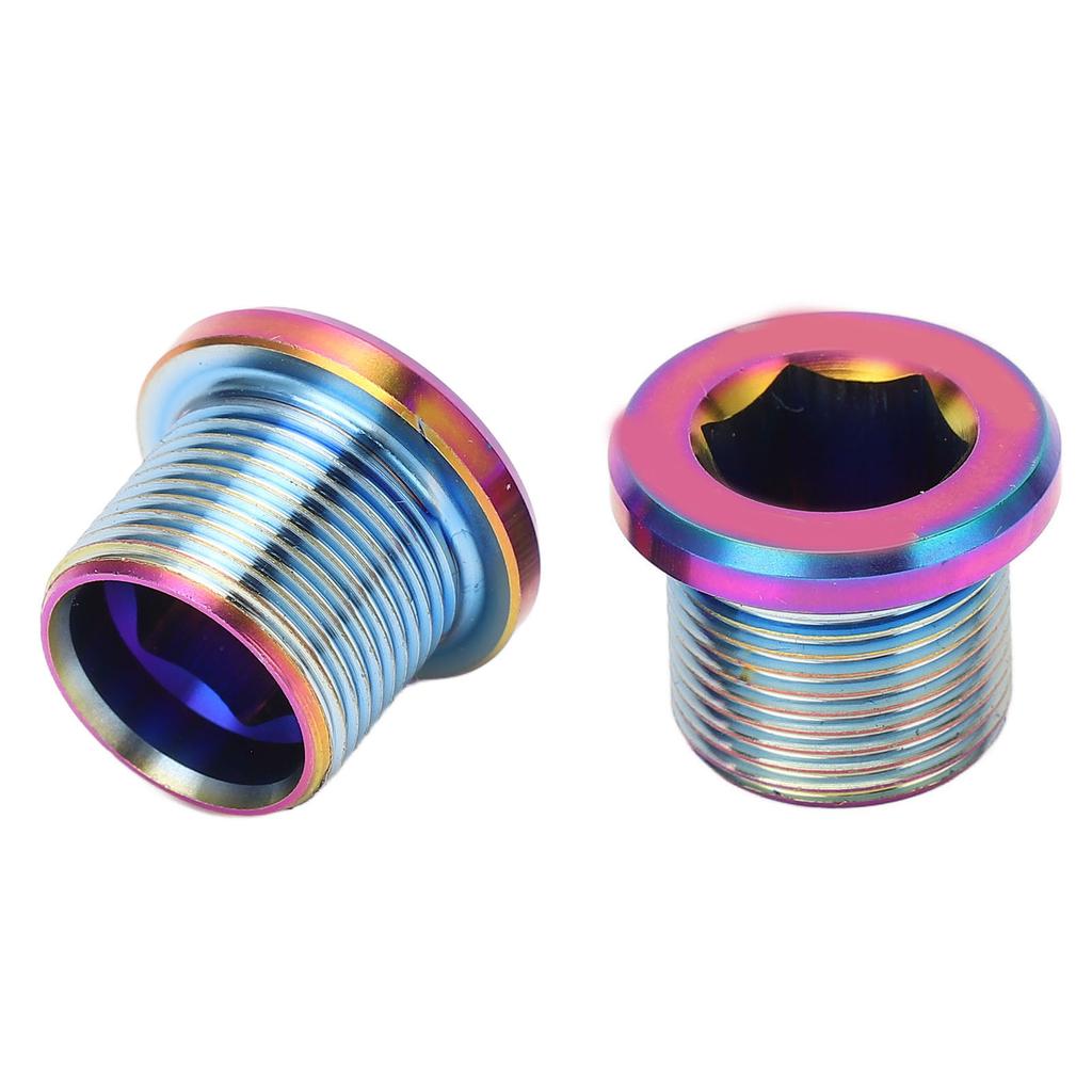 Bike Crank Screw Rust Proof Metal Chain Wheel Nut Bike Crankset Arm Fixing Screw for Road Bikes 2pcs