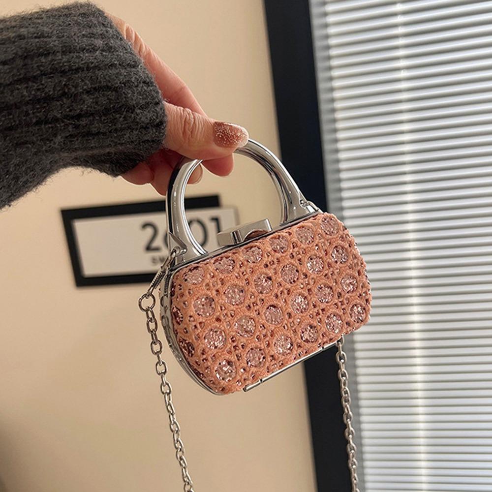 Elegant Evening Clutch Bag Korean Style Mini Banquet Chain Bag Chic Mini Crossbody Bag  Party