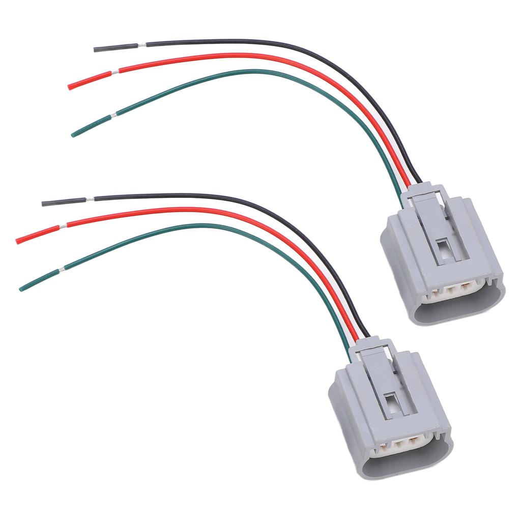2Pcs H13‑2 Female Adapter Harness High Temperature Resistance Replacement Socket Wiring Harness