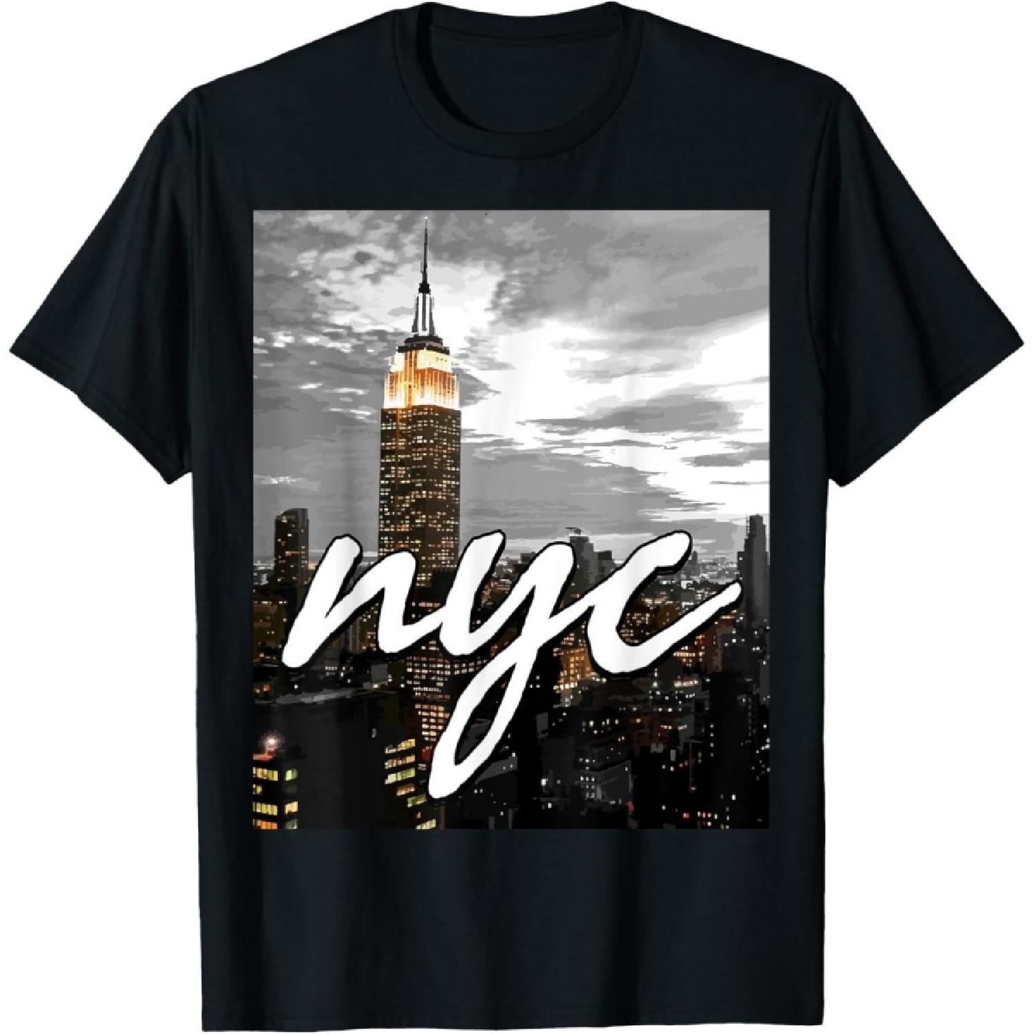 Нью-Йорк Сити NYC NY Городской пейзаж США Америка Сувенир Подарок Футболка S