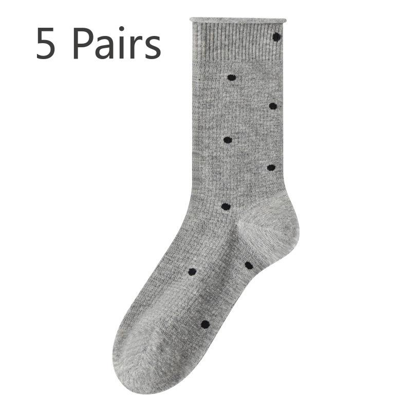 5 Pairs of Women's Summer Boneless Mesh Spot Breathable Stockings