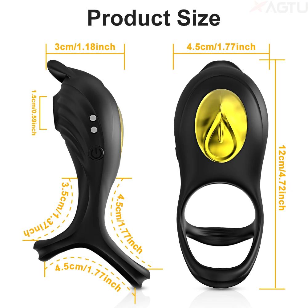 Sucking Vibrating Cock Ring for Men Remote Control Penis Ring Ejaculation Delay Clitoris Sucker Stimulation Sex Toy for Couples