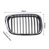 Stylish Appearance Chrome Black Grille ABS Material