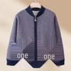 Autumn Knit Cardigan for Elders: Cozy, Fleece-Lined, and Warm - Perfect for Mom or Grandma