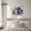 Floral Wall Decals Watercolor Flower Stickers Removable Rose And Peony Decals Waterproof PVC Mural Peel Stick Art Decors for Living Room