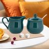Set Zuccheriera e Lattiera in Ceramica Brocca, Regalo, Porta Zucchero Lattiera Ciotola con Coperchio