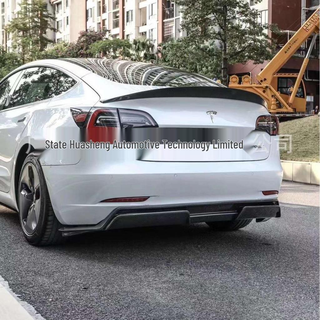 ART Style Carbon Fiber Spoiler & Lip Kit for Tesla Model 3