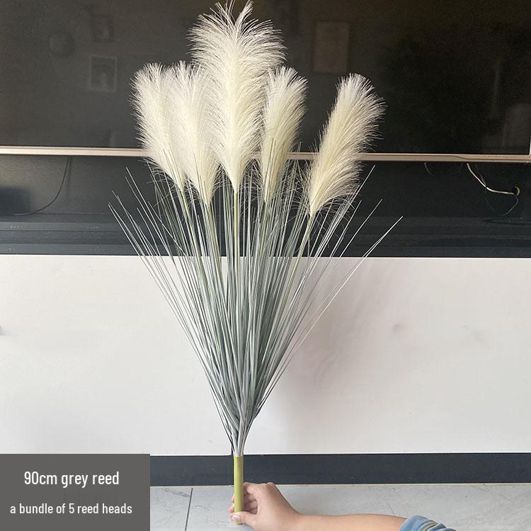Nordic Reed & Foxtail Grass Artificial Office Plants Window Decor 