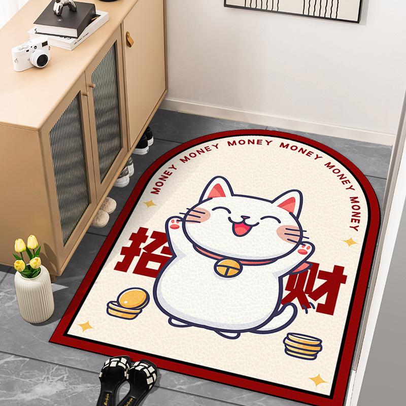 

Коврик для двери кошки, коврик для двери дома, не грязеотталкивающий, износостойкий, легкий в уходе, водонепроницаемый коврик для крыльца 40 * 60CM leather