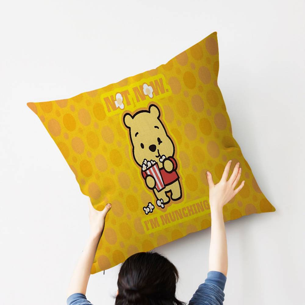 Cartoon W-Winnie P-Pooh B-bear Stitch Lucky Dragon pillow cover sofa cushion cover home room decoration children gift