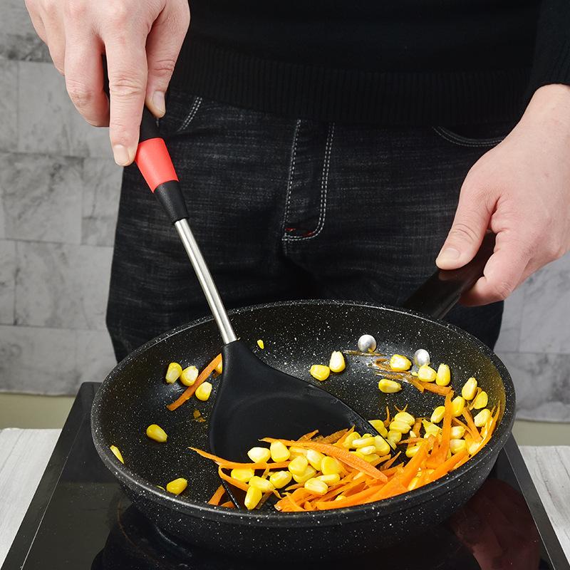 Silicone Spatula Set: Frying, Soup, Rice, Noodle Strainer, Hot Pot, Cooking Tools