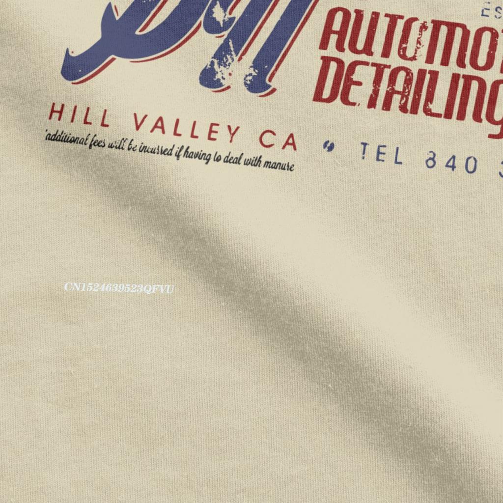 Auto Detailing T-Shirts Men Time Travel Movie BTTF Tee Shirt Manga Tops T Shirts Graphic Printed Clothes