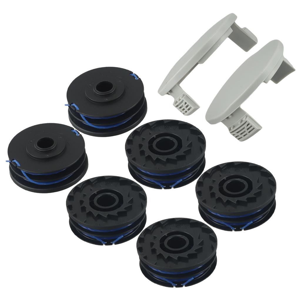 3/6Pcs String Trimmer Replacement Spool And Nylon Cover For RAC123 5132002671 RLT4027 RLT4125 RLT5027 String Trimmer Accessor
