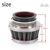 1PC Premium High Flow Straight Mouth Air Filter High Performance Engine Air Cleaner Accessory for Motorcycle ATV Scooter Replace