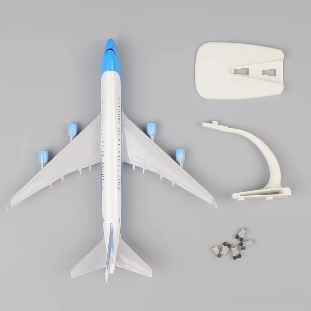1/400 20cm B747 Air Force One Fluggesellschaft Modellflugzeug 747 Druckguss Nachbildung Legierung Metall Flugzeugspielzeug & Fahrwerk Hobby Serie