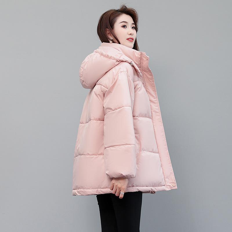 Bread Clothing Short Down Cotton-padded Jacket Women's New Loose Autumn and Winter Clothes Plus Size Padded Cotton-padded Jacket.