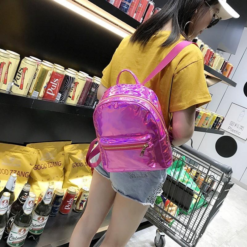 Luxurious Women's Backpack Shoulder Bag For School And Travel In Pu Leather