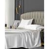 Luxury Silk Satin Bedding Set King Queen Size Bed Cover Flat Sheet Pillowcase for Sleep Home Decro Mulberry Silk Bed Sets