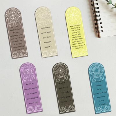 30 Bible Verse Text-Shaped Learning Bookmarks for Reading