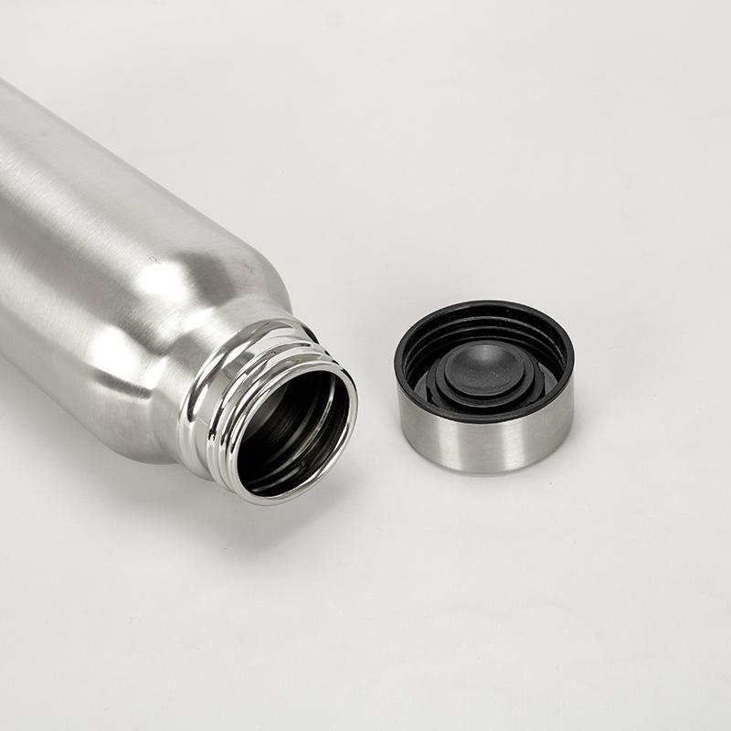 Creative Design Large Capacity Stainless Steel Outdoor Sports Kettle Portable Mountaineering Bottle Single Layer Water Cup