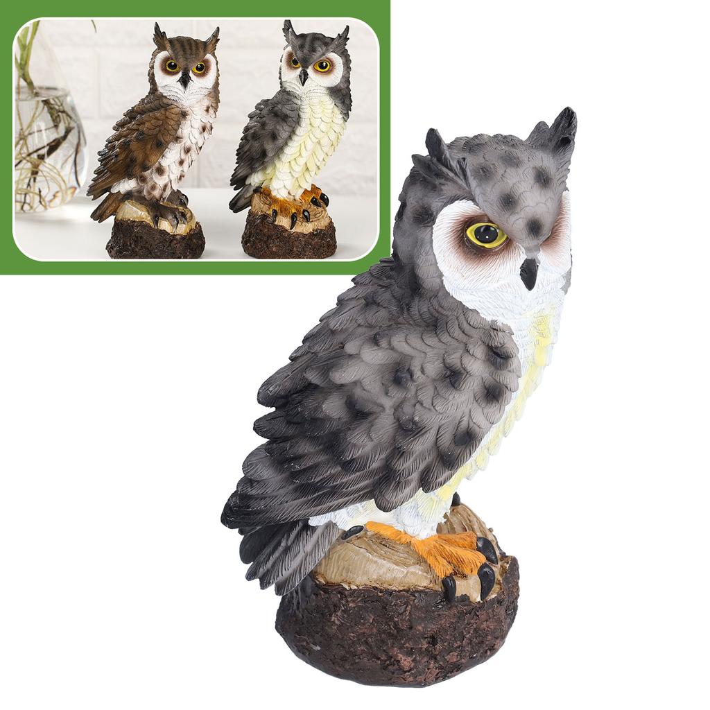 Owl Resin Ornaments Fine Workmanship Lovely Image Widely Used Home Decoration for Courtyards Porches