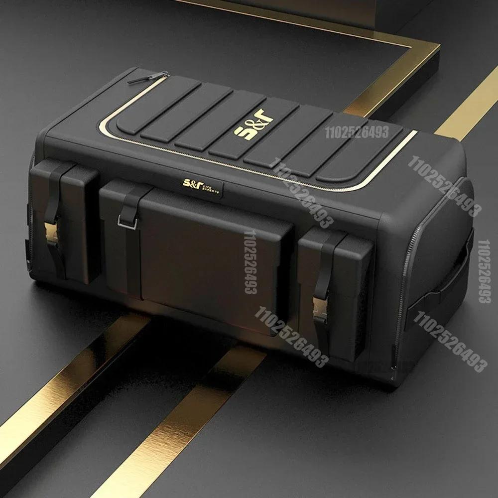 Trunk Storage Organizer With Lid Universal Car Trunk Organizer 70L Storage Box Oxford Cloth Folding Organizador