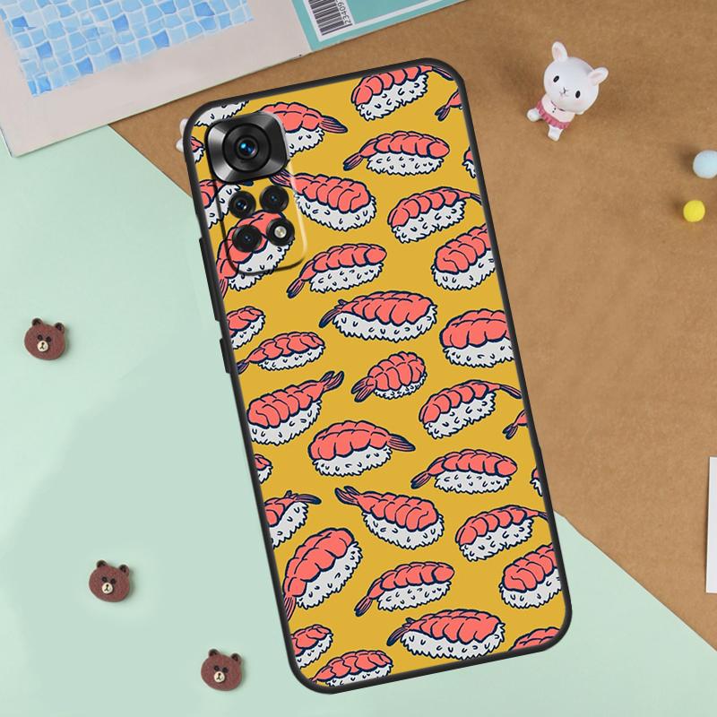 Essen Sushi Hülle Für Xiaomi Redmi Note 13 12 11 9 10 14 Pro 10S 11S 12S Hülle Für Redmi 13C 10C 12C 14C