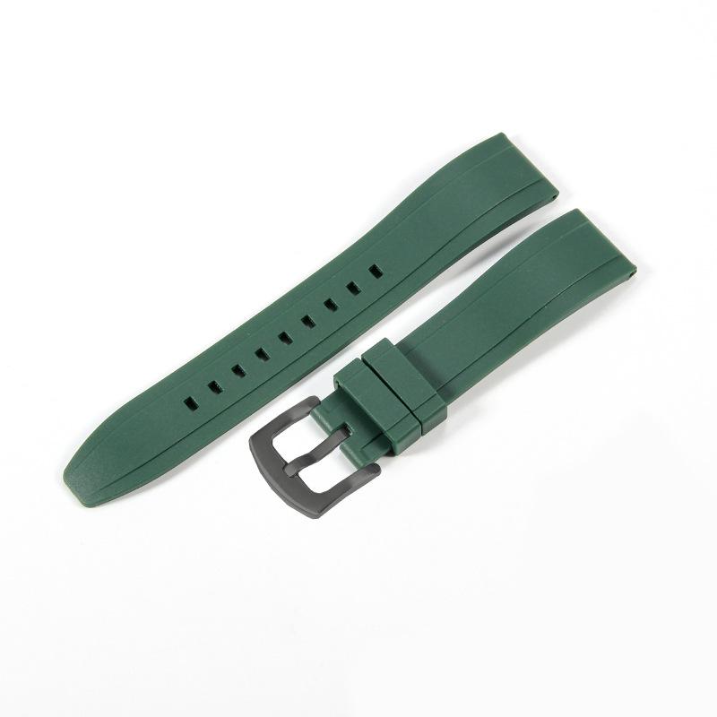 Gumowy Pasek 22mm Pasek z Szybkim Mocowaniem Odpowiedni do Shuttle West Iron Chengmeidu Comcast Seiko Fluorosilikonowy Zegarek