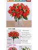 Bridal Rose Dried Flower Bouquet - Silk and Artificial Blooms for Home Decor and Ornaments