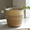 Oversized Straw Pot Extra Large Potted Plant Green Plant Flower Basket Plant Basket Woven Floor-to-Floor Indoor Bonsai
