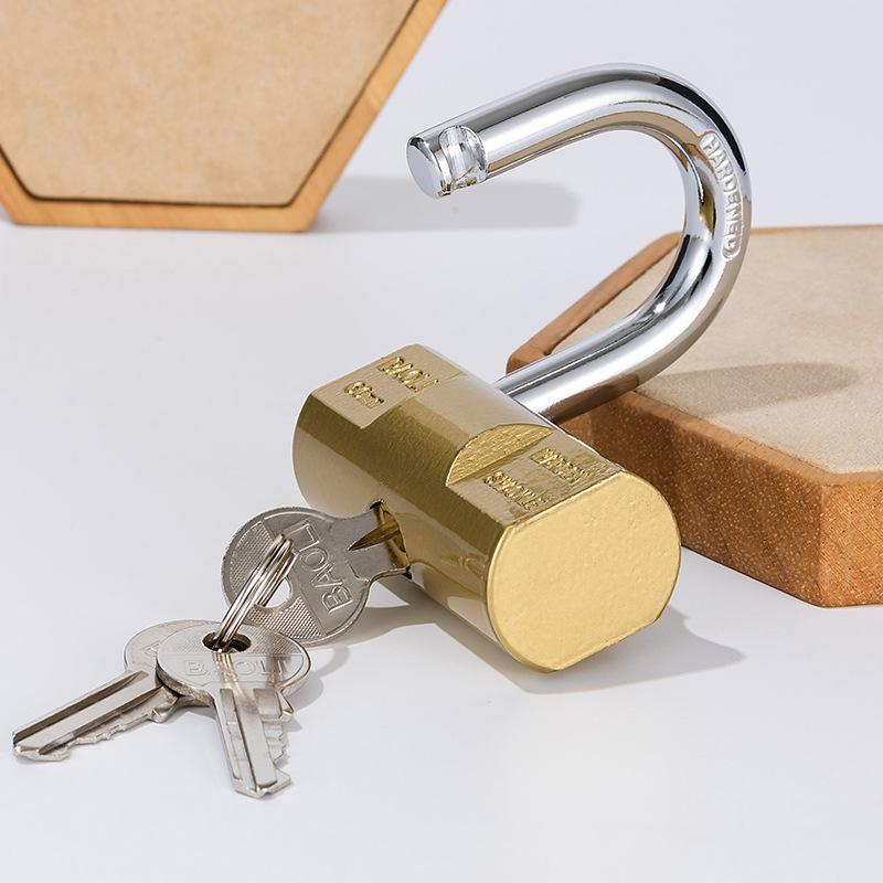 Padlock Small Locks For Luggage Case Locker Home Improvement Hardware 30Mm-80Mm Include 3Keys