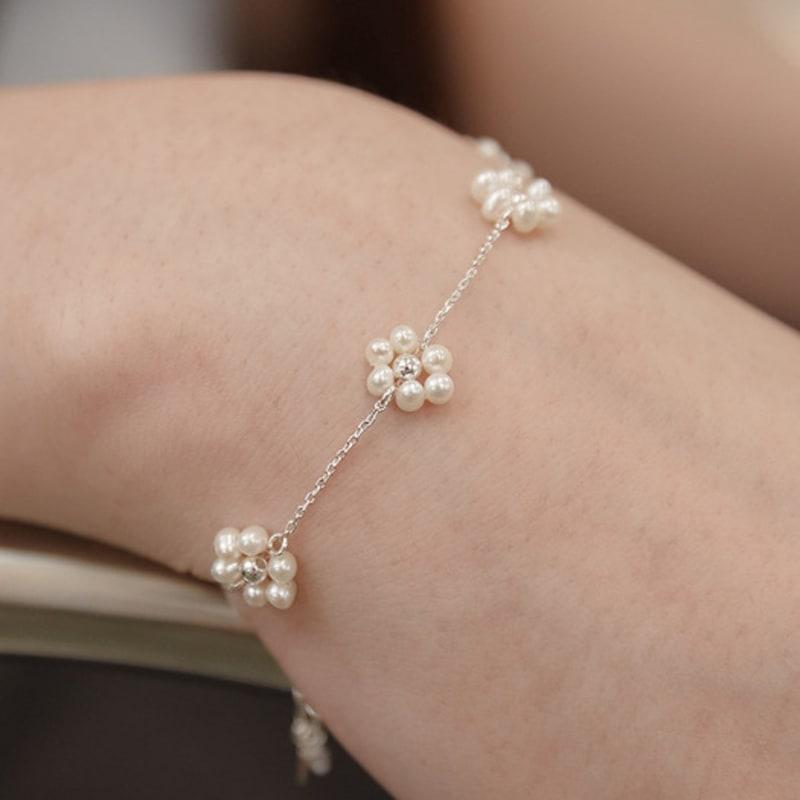 TATIANA Pearl Flower Bracelet BR2190
