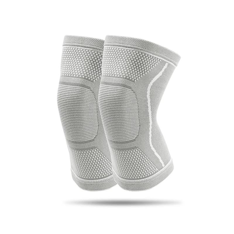 1Pc Sports Knitted Knee Pads Running Cycling Basketball Breathable Knee Support for Outdoor Fitness Mountaineering XXL