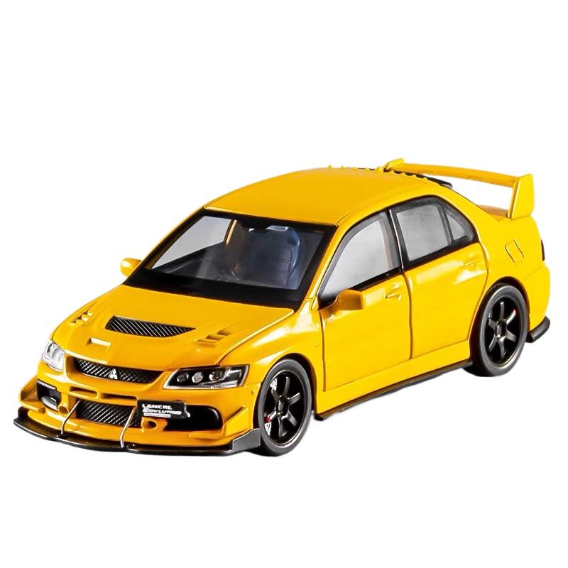 1/32 Scale Mitsubishi Lancer Evo X 9 Alloy Scale Car Model Diecast Metal Toy Vehicle Miniature Car Sound Light Children Toy Car Gift