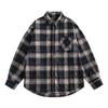 2024 Letter Long Sleeve Shirt Japanese Hong Kong Style Ins Loose Shirt Boys Summer Trendy Versatile Casual Coat