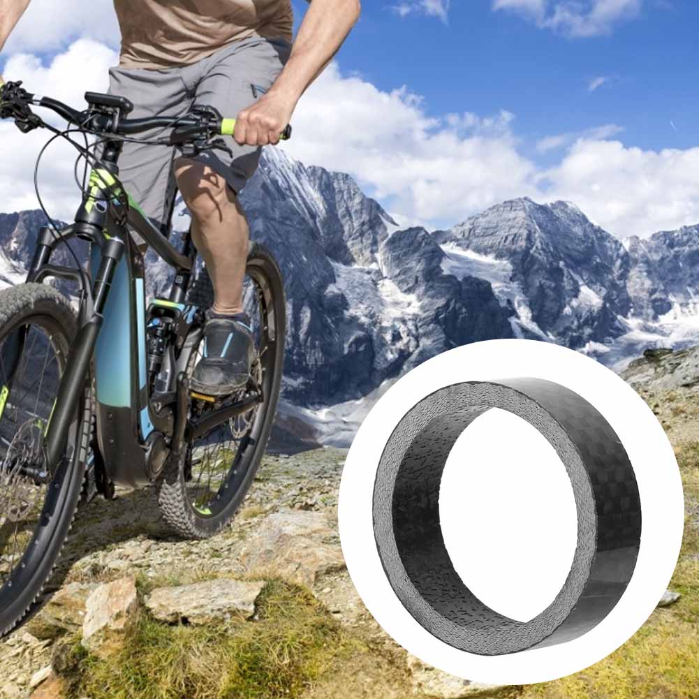 4 Stück Hochleistungs-Kohlefaser-Fahrrad-Gabelkopf-Steuersatz-Unterlegscheibe Vorbau-Abstandshalter 10 mm