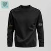 Jeanswest Life Herren Locker geschnittenes Baumwoll-Langarm-T-Shirt mit Rundhalsausschnitt