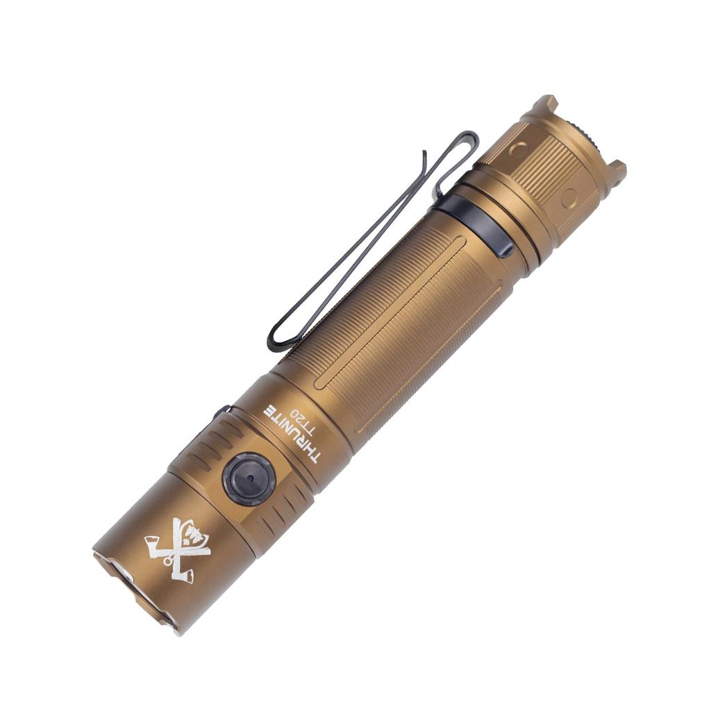 ThruNite TT20 Tactical Flashlight 2010 Lumens 305 Meter Beam Range Rechargeable Compact Light Ideal for Hunting and Hiking [Upgraded Edition]