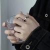 Statement Mobius Rings for Men  Color Solid Metal Finger Rings for Male Women Open Ring Couple Engagement Jewelry Gift