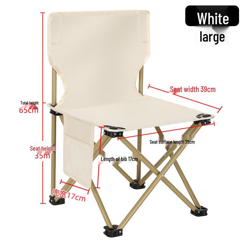 Portable Outdoor Folding Chair for Camping, Fishing, Art Sketching, and Leisure