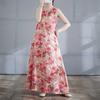 New Bohemian Long Dress - Summer New Fitted and Expanded Sleeveless Round Neck Printed Dress