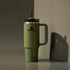 Stanley 1913 Quencher Flow State Vacuum Insulated Dried 30 oz L H2.0 Tumbler, Pine, / 0.89