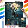 The Nightmare Before Christmas Jack Skellington Oil Paint by Numbers Painting Kit Handmade Diy Home Decoration Gift