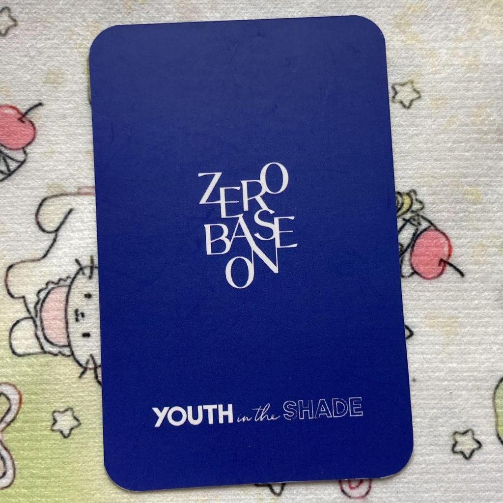 [USED] zb1 3rd week Song Hanbin Sanok Zebewan pre-recorded trading card