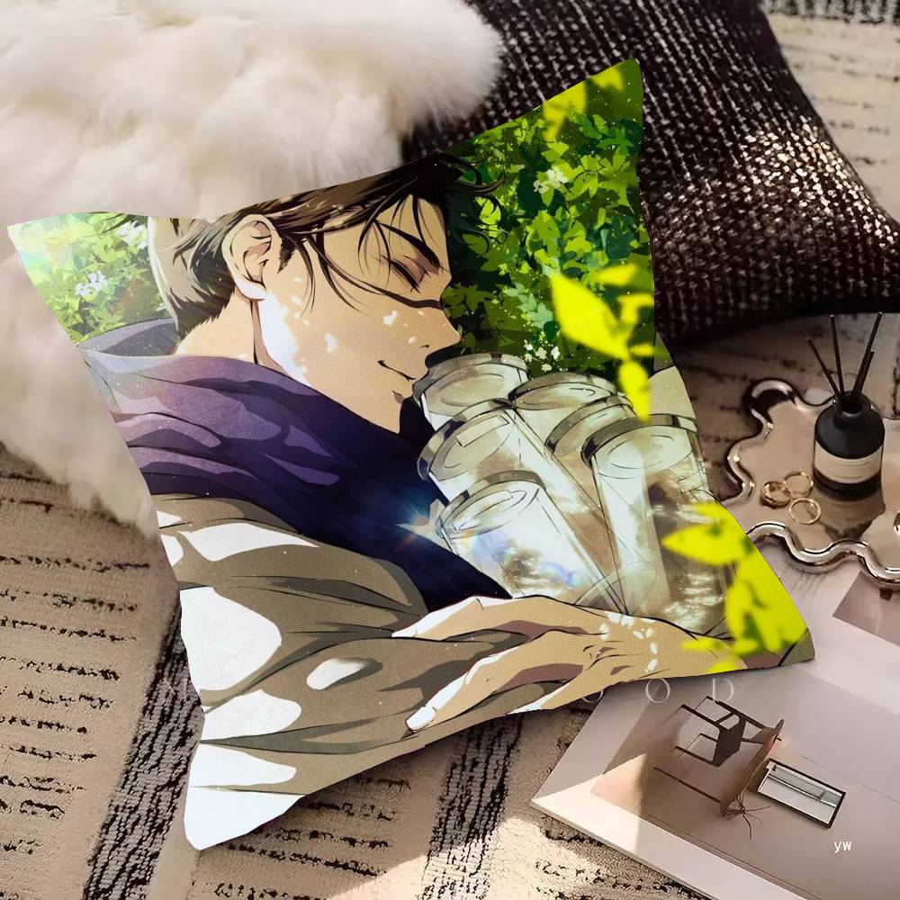 Choso Jujutsu Kaisen Anime Povlak na polštář Módní čtvercový povlak na polštář Ložnice Pohovka Místnost Ins Dekorace Volný čas