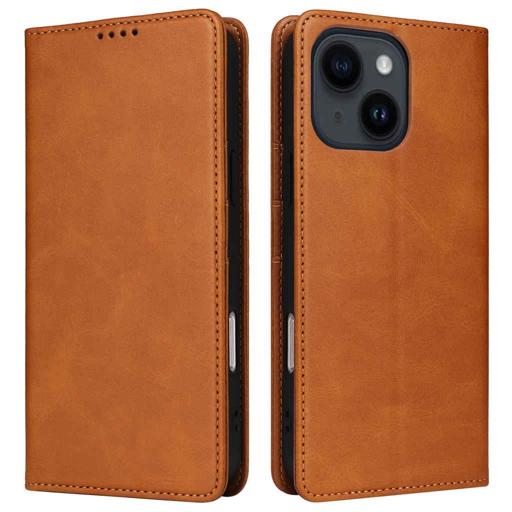 For iPhone 14/13 Case RFID Blocking PU Leather Phone Wallet Cover