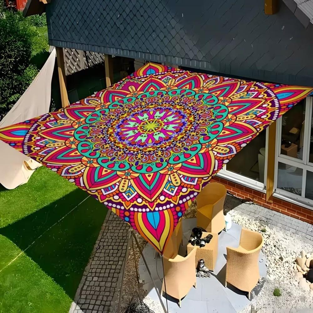Rectangular Shape Shade Cover Waterproof Fabric Patio Canopy Sunshade Sail Outdoor Garden