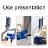 90-Degree Corner Clamp Ergonomic Handle Adjustable Thickness Multipurpose Handheld Right Angle Clamp Woodworking Tool
