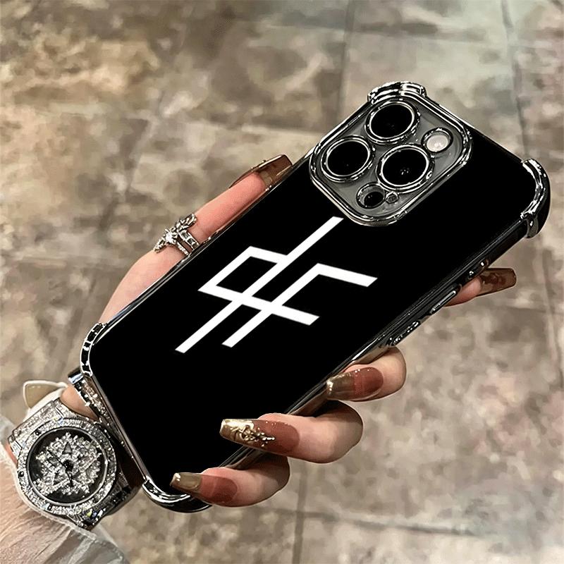 PNL QLF Rapper Singer Soft Phone Case For iPhone 15 16 17 Air 14 Pro Max 16E Plus 13 12 Mini Plating Anti-Fall Fundas