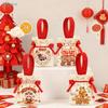 2026 Horse Year Gift Bags - Chinese New Year Drawstring Pouches with Lucky Patterns for Festival Gifts